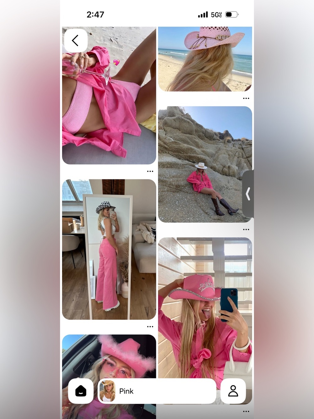 Buy one get anything free bundle it. Handwoven Pink-Tipped Straw Cowboy Hat.